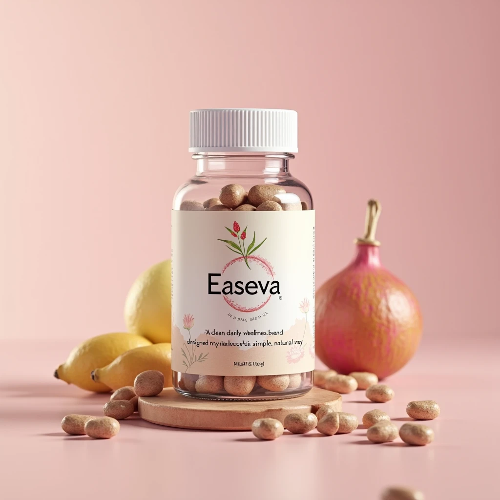 Easeva food supplement pack illustration for adults